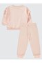 2-5 Years Old Tracksuit Set with Ruffled Sleeves - Powder 4-5 Years Old - 2