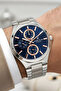 Exclusive Men's Watch Wristwatch Functions Active Silver Color Steel Band Zmdk1157