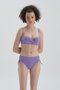 Lilac Side Gathered Bikini Bottom - 5