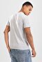 Men's V-Neck Cotton Flannel T-Shirt Gray Melange - 5