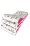 Baby Child Crib Edge Protection 70x110 Park Cradle (4 Pieces) Pink Moon Cloud Star - 3