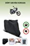 Black Kuba Xcg 100/150 Motorcycle Tarpaulin Rear Bag Compatible