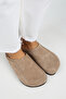 Lina Women's Genuine Leather Flat Sabo Slippers - 2