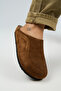 Lina Women's Genuine Leather Flat Sabo Slippers - 3