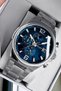 Men's Wristwatch 3 Atm Water Resistant Silver Color Steel Band Cbk398 - 2