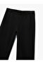 Cotton Wide-Leg Sweatpants with Elastic Waistband and Star Embroidery - 5