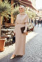 Cape Detail Long Knit Dress - 2