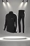 Plus Size Women's Black New Supra Combed Cotton Breathable Bottom Comfortable Sweatpants Walking Suit (4Xl-10Xl)