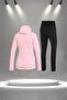 Plus Size Women's Powder New Supra Combed Cotton Flexible Special Design Tracksuit Set (4Xl-10Xl) - 4