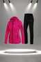 Plus Size Women's Fuchsia New Supra Combed Cotton Design Tracksuit Set (4Xl-10Xl)