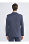Navy Blue Slim Fit Men's Suit Jacket - 5