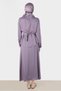 Cross-Bound Satin Double Skirt Suit 30280 - 3