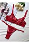 Mean Girl Linlerie Patterned Transparent Bralette Set