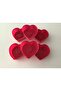 Bybirgül Red 18 Pieces Mini Silicone Heart Cake Mold, Muffin Mold 18 Pieces - 2