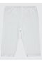 Short Leggings for Ages 10-13 - White 10-11 Years Old - 2
