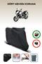 Black Aprilia Mana 850 Gt Abs Motorcycle Tarpaulin Rear Bag Compatible