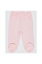 Elastic Waistband 0-9 Months Unisex Booties Single Bottom - Pink 9-12 Months - 8