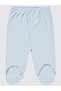Elastic Waistband 0-9 Months Unisex Booties Single Bottom - Blue 1-3 Months - 3
