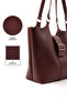 Bordo Shk269 Faux Leather Single Compartment, Snap Fastener, Hand, Arm and Shoulder Bag - 5