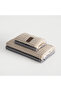Seren 4-Piece Towel Set 100% Organic Cotton Waffle Pike Beige-Anthracite 30*50-50*90 - 2
