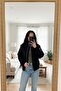Oversize Zippered Bomber Jacket