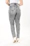 Women's Plus Size Gray Washed Effect Ripped Detailed Jeans 65N37915 - 6