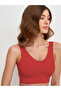 Panax Model Recovery Firming Bustier مع وسادات سميكة باللون الأحمر