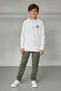 Zippered Polo Sweat & Khaki Pants 2-Piece Set (7-10) - 2