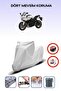 Yamaha Fazer 8 Abs Gray Motorcycle Tarpaulin Rear Bag Unmatched