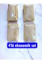 Natural Handmade Pumpkin Fiber Rice Soap Set of 4 560 Grams