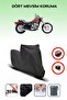 Black Kawasaki En 500 Motorcycle Tarpaulin Rear Bag Not Compatible