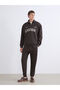 Artı New Season Stand Collar Printed Men's Sweatshirt - 3