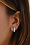 Steel Square Earrings Non-Tarnish Plate Minimal 1.2cm Suitable for Daily Wear - 4
