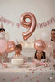 Foil Balloon Rose Gold 9 Numbers 36-40 cm