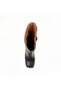 Dark Brown Genuine Leather Thick Heeled Women's Boots – 8 cm Heel, 15 mm Platform - 6
