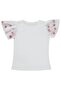 4-9 Years Old T-Shirt with Pompom Sleeves - White 4-5 Years Old - 2