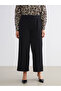 Wide Leg Women's Trousers with Elastic Waist - 6