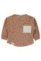 Yıldız Printed Striped Pocket Sweatshirt for Ages 2-5 - Brown 3-4 Years - 3