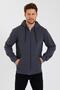 Anthracite Hooded Regular Fit Cardigan Straight Leg Men's Tracksuit Set - 5