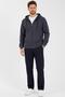 Anthracite Hooded Regular Fit Cardigan Straight Leg Men's Tracksuit Set - 7