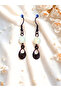 Jasper & Calcite Natural Stone Bohemian Drop Dangle, Women's 2-Piece Earring Set, Red-Yellow - 5
