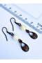 Jasper & Calcite Natural Stone Bohemian Drop Dangle, Women's 2-Piece Earring Set, Red-Yellow - 7
