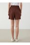 Lcwaikiki Classic Elastic Waist Textured Women's Shorts (S5) - 4