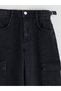 Alita City Lcw Kids Black Wideleg Girls' Jean Pants with a Difference - 3