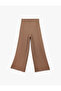 Elastic Waist Straight Wide Leg Sweatpants - 3