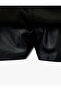 Faux Leather Slim Fit Pocket Detailed Mini Shorts Skirt - 6