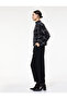 High Waist Metal Accessory Pocket Detail Elastic Waist Carrot Pants - 2