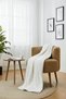 Soft Knitted Blanket Tile 130X170 cm Cream |   Single Person Tv Blanket – Decorative and Lightweight
