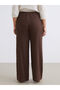 Esvab • Modern & Distinctive Women's Wide-Leg Pants with Drawstring Waist and Textured Fabric - 7
