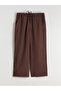 Wide Leg Women's Trousers with Elastic Waist - 2